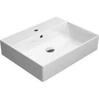 GSI KUBE X keramické umývadlo 60x47cm, brúsená spodná hrana, biela mat 94319109