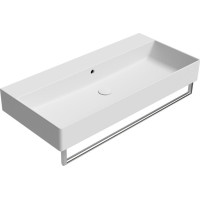 GSI KUBE X keramické umývadlo 100x47cm, bez otvoru, biela mat 9423009