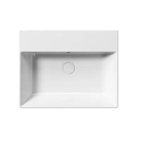 GSI KUBE X keramické umývadlo 60x47cm, brúsená spodná hrana, bez otvoru, biela ExtraGlaze 94319011