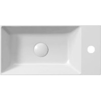 GSI KUBE X keramické umývadlo 50x25cm, pravé/ľavé, biela ExtraGlaze 9486111