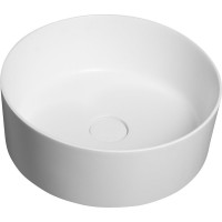 Sapho THIN umývadlo na dosku, Rockstone, Ø 38 cm, biela mat WN548