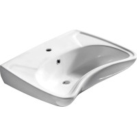 Isvea HANDICAP keramické umývadlo pre handicapovaných, 59, 5x45, 6cm, biela 10TP60060