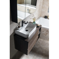 Isvea SISTEMA U keramické umývadlo 55x38cm, biela 10PL53055