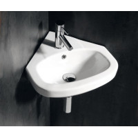 CREAVIT VITROYA keramické umývadlo rohové 46x46cm, biela VT145