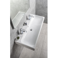 Sapho TORIDI keramické umývadlo 101x46, 5cm, 2 otvory pre batériu, biela TU0222
