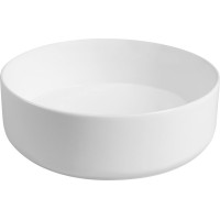 Isvea INFINITY ROUND keramické umývadlo na dosku, priemer 36cm, biela mat 10NF65036-2L