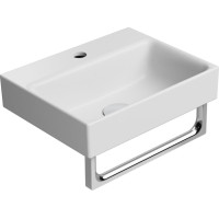GSI NUBES keramické umývadlo 40x32cm, brúsená spodná hrana, biela mat 96849109