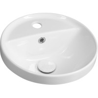 Sapho YUVA keramické umývadlo zápustné, Ø 38cm, biela TU0652