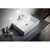 Isvea SISTEMA keramické umývadlo 60x42cm, biela 10SF50060