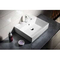 Isvea SISTEMA keramické umývadlo 50x42cm, biela 10SF50051