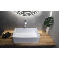 Sapho THIN umývadlo na dosku, Rockstone, 50x37 cm, biela mat WN321