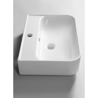 Isvea SISTEMA U keramické umývadlo 55x38cm, biela 10PL53055