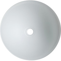 Sapho TELICA sklenené umývadlo na dosku Ø 42 cm, biela mat TY181W