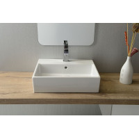 Isvea PURITY keramické umývadlo 50x42cm, biela 10PL50050