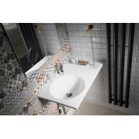 Sapho JUNO umývadlo, liaty mramor, 80x47cm, ľavé, biela JU080