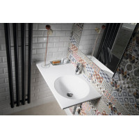 Sapho JUNO umývadlo, liaty mramor, 100x47cm, pravé, biela JU102