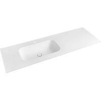 Sapho TREOS umývadlo 146, 6x51, 3 cm, rockstone, ľavé, biela mat TS147-0101-L