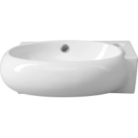 Sapho RIBERA keramické umývadlo rohové 43x28, 5 cm, otvor pre batériu vpravo, biela AR497