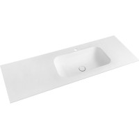 Sapho TREOS umývadlo 131, 6x51, 3 cm, rockstone, pravé, biela mat TS132-0101-R