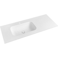 Sapho TREOS umývadlo 96, 6x51, 3 cm, rockstone, ľavé, biela mat TS097-0101-L