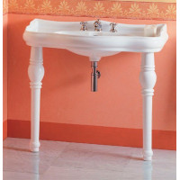 Kerasan RETRO keramické umývadlo 100x54,5cm, 3 otvory, biela 105001-3