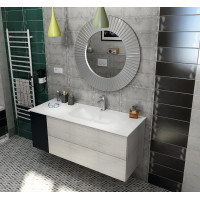 Sapho TREOS umývadlo 131, 6x51, 3 cm, rockstone, pravé, biela mat TS132-0101-R