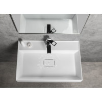 Sapho GODIVA umývadlo, liaty mramor, 68x44cm, biela GU068