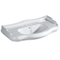 Kerasan RETRO keramické umývadlo 100x54,5cm, 3 otvory, biela 105001-3
