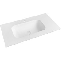 Sapho TREOS umývadlo 76, 6x51, 3 cm, rockstone, biela mat TS077-0101