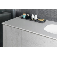Sapho TREOS umývadlo 146, 6x51, 3 cm, rockstone, ľavé, biela mat TS147-0101-L