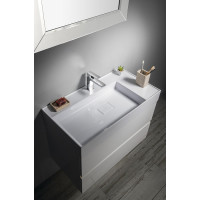 Sapho GODIVA umývadlo, liaty mramor, 83x44cm, biela GU083L