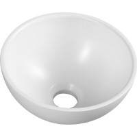 Sapho MINOR umývadlo na dosku, liaty mramor, Ø 26cm, biela MR260