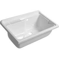 Aqualine Výlevka na skrinku 80x50cm, plast biela PI8050