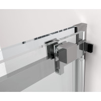 Polysan THRON LINE SQUARE sprchové dvere 1100 mm, hranaté pojazdy, číre sklo TL5011-5002