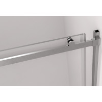 Polysan THRON LINE ROUND sprchové dvere 1000 mm, okrúhle pojazdy, číre sklo TL5010-5005