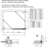 Polysan FORTIS LINE obdĺžnikový sprchovací kút 1500x800 mm, L variant FL1115LFL3580