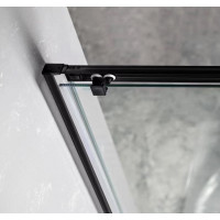 Gelco SIGMA SIMPLY BLACK štvorcový sprchovací kút 1200x1200 mm, rohový vstup, číre sklo GS2112B-01