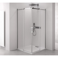 Polysan THRON LINE SQUARE štvorcový sprchovací kút 1200x800mm, hranaté pojazdy, rohový vstup TL2280-5002