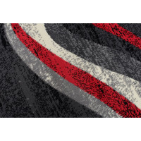 Behúň TAPIS Winding - sivý/červený