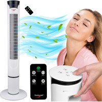 Stĺpový ventilátor TOPLO - biely