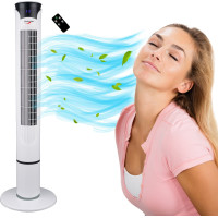 Stĺpový ventilátor TOPLO - biely