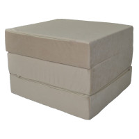 Rozkladací molitanový matrac ITAKA 195x65x15 cm - béžový