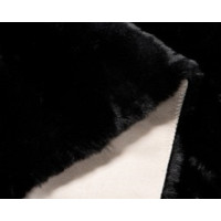 Kusový koberec RABBIT FUR - imitácia králičej kožušiny - čierny