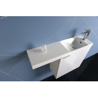 Sapho LATUS VI umývadlová skrinka 50x50x22cm, pravá, biela (55830) LT610-3030