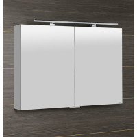 Sapho MIRRÓ galerka s LED osvetlením, 100x70x16cm, biela MC100-0030