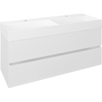 Sapho ODETTA umývadlová skrinka 118x50x43,5cm, biela lesk DT120-3030