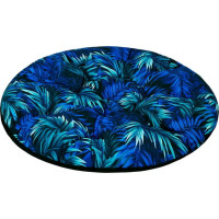 Obojstranný vodeodolný sedací vankúš do závesného kresla 130 cm - Blue Passion / čierny