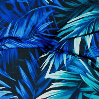Obojstranný vodeodolný sedací vankúš do závesného kresla 130 cm - Blue Passion / čierny