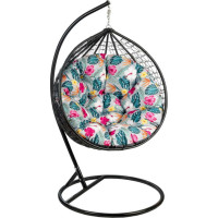Obojstranný vodeodolný sedací vankúš do závesného kresla 130 cm - Verano/sivý