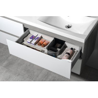 Sapho WAVE dvojumývadlová skrinka 149, 7x50x47, 8cm, biela/dub strieborný WA150-3011
